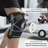 MYDEAR Protector de Rodillera, 2 Piezas Rodilleras de Soporte Ajustable Soporte de Rodilla para Deportes, Correr, Levantamiento de Pesas, Entrenamiento Mujeres y Hombres