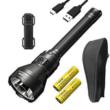 Nitecore MH40S - Linterna recargable de 1500 metros de largo alcance – 1500 lúmenes con 2 NL2150 e interruptor remoto inalámbrico incluido