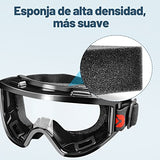 Gafas Seguridad Protectoras Aislantes Transparentes Lentes Seguridad Protectores Antiempañantes Seguridad de Modo Dual Transparente Antivaho Superclaro Alta Resistencia Resistencia a Los Arañazos