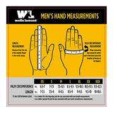 Guantes de trabajo de invierno HydraHyde de piel resistentes al agua para hombre, extra grandes (Wells Lamont 1206)