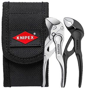 KNIPEX Tools 00 20 72 V04 XS Juego de mini alicates de 2 piezas, XS en bolsa para cinturón