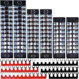 Bloques de terminales de circuito de tierra, 12 unidades/6 juegos de 8+10+12 posiciones, 600 V, 15 A, barra de camión de doble fila, alambre de amplificador, kit de bloque de terminales de tornillo con cubierta de 400 V, tira preaislada para proyectos peq