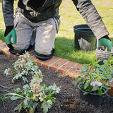 Guantes de jardinería con garras, rodilleras de jardinería con correas ajustables, el mejor regalo de jardín para hombres y mujeres, jardineros, 2 pares de guantes impermeables 1 par de rodilleras para excavar plantas