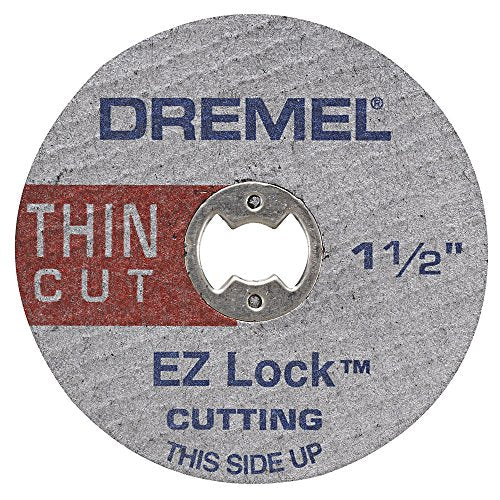 Dremel EZ409 Disco de Corte Delgado 1-1/2 Pulgadas Ez Lock, 5 Piezas