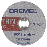 Dremel EZ409 Disco de Corte Delgado 1-1/2 Pulgadas Ez Lock, 5 Piezas