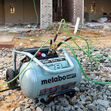 Metabo HPT Compresor de aire | THE TANK™ 8-Gal | 225 PSI | 5 CFM @ 90 PSI | Carrito | Sin aceite | EC1315S