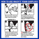 Mack's Ear Care Slim Fit Soft Foam Earplugs, 50 Pair