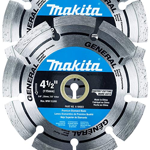 Makita A-94683 Paquete de 2 cuchillas de diamante con borde dividido en segmentos - 4 1/2