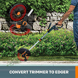 Worx GT 3.0 - Cortadora de césped inalámbrica (20 V), Cargador no Incluido, Anaranjado, 12" (30.48cm)