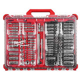 Milwaukee 48-22-9486 1/4" y 3/8", juego de 106 piezas de trinquete y enchufe con organizador de perfil bajo, SAE y métrico