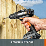 WORX 20V Cordless Drill Driver, 20V Circular Saw and 20V Cordless Reciprocating Saw Combo Kit 2 Batteries and 1 Charger Included WX956L (WX956L)