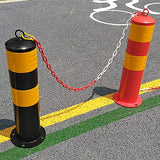 Poste de Entrada de Seguridad de bolardo Fijo, con barreras de estacionamiento Reflectantes Poste de bolardo de Seguridad Duradero, fácil instalación Resistente y D