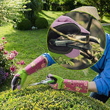 Guantes de jardinería para poda de rosas, a prueba de espinas, resistentes a los pinchazos, guantes largos de jardín para proteger las manos y los brazos para mujeres