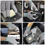 Guantes antiestáticos ESD, guantes de trabajo con visualización táctil, fibra de carbono, guantes antiestáticos, para proteger la seguridad del ensamblaje del computadora (L)