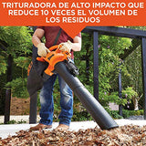 BLACK+DECKER BV25-B3 - Sopladora/Aspiradora de Alto Rendimiento, 2500W