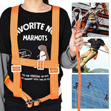 Arnés de Escalada, Medio Cuerpo Cinturón de Seguridad Ajustable Arnés de Escalada al Aire Libre para Trabajos Aéreos(Small Buckle1.6m)