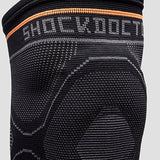 Shock Doctor Compression Knit Knee Sleeve with Gel Support, Black/Grey, Adult-Medium