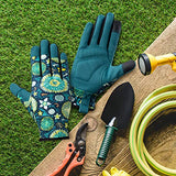 Isilila Guantes de jardinería de cuero para mujer, guantes de trabajo transpirables de alta calidad para yark/jardín y trabajo diario, guantes Greden con pantalla táctil para desmalezar, excavar, plantar