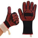 Generic Guantes de Barbacoa Rojos de 1800 °F, Guantes ignífugos ignífugos, Guantes de Cocina Resistentes al Calor y a los Cortes, Suministros de Cocina Bien aislados y fáciles de Limpiar