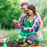 Guantes de jardinería de cuero para mujer – Guantes de jardín resistentes a espinas, guantes de poda de rosas, guantes de trabajo para deshierba, excavación, rastrillo y poda