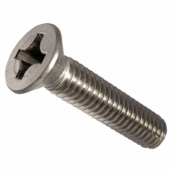 TORNILLO CABEZA PLANA ACERO INOX. PHILLIPS (304) M4