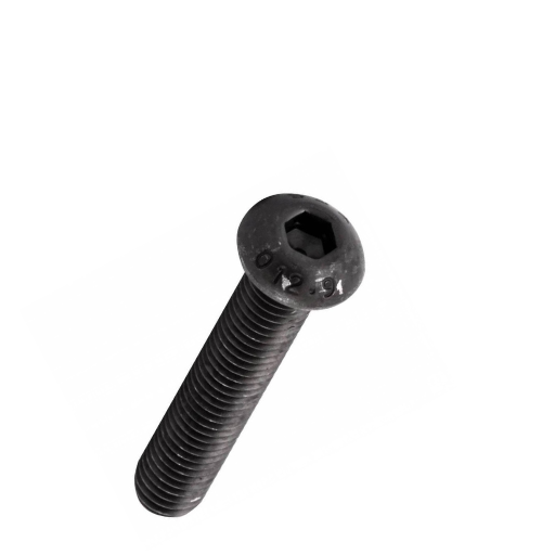 Tornillo Socket Cabeza Botón  Negro Fino  3/8-24 X 3/4